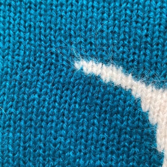 Vintage John Richard S Sweater Dress With Angora accent Puff Sleaves - Picture 3 of 7